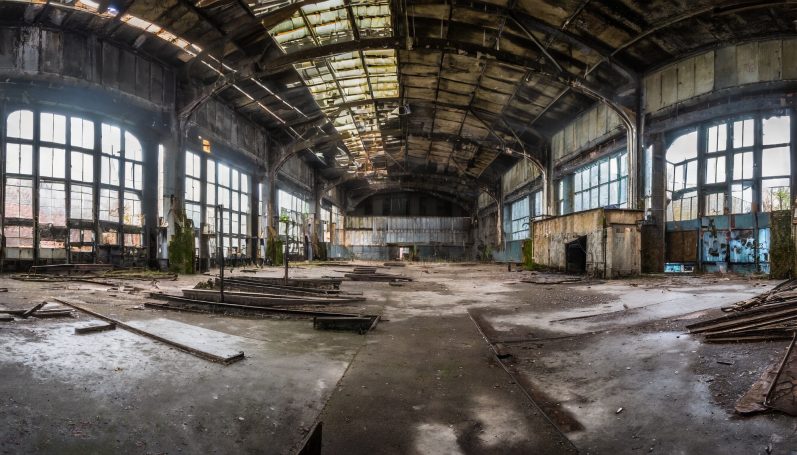 Lost Place Indoor Flug